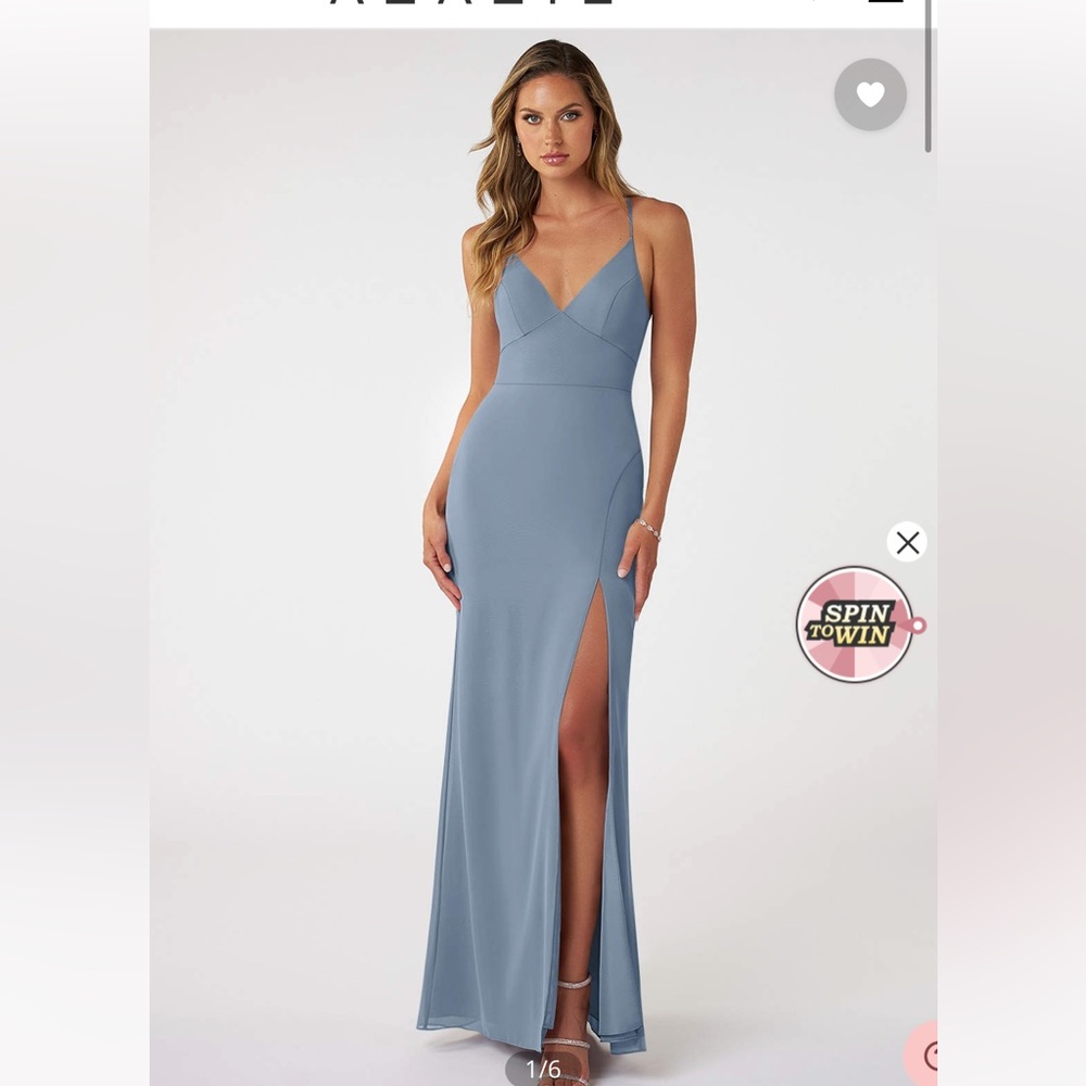 AZAZIE Dusty Blue Bridesmaid Dress